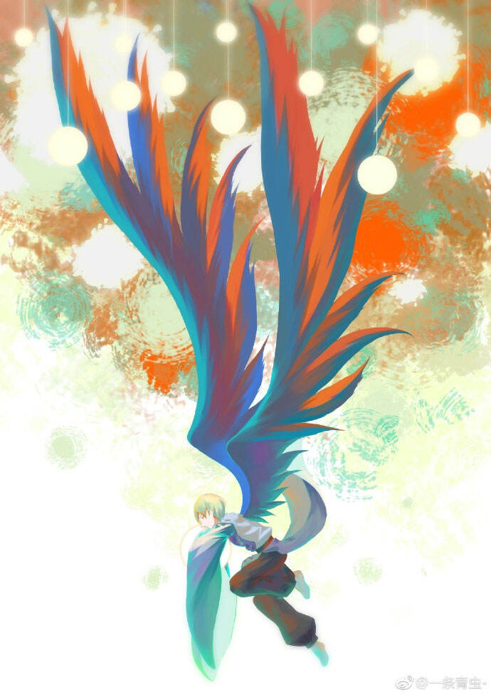 大天狗同人图：我有一双很长很长的翅膀