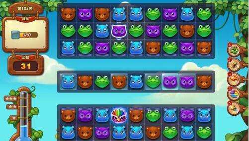 开心消消乐第102关三星攻略 消除18个冰块