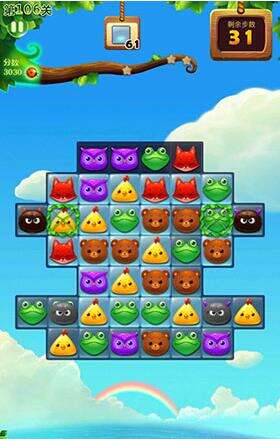 开心消消乐106关3星过关技巧攻略 目标是冰块