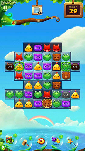 开心消消乐106关3星过关技巧攻略 目标是冰块