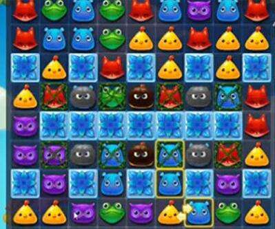 开心消消乐114关三星过关攻略 打破冰块