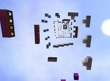 迷你世界存档欣赏之酷跑地图 欢乐旋转酷跑