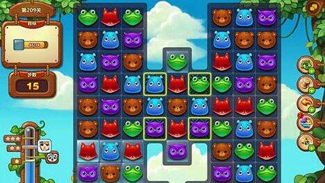 开心消消乐206关到210关高分攻略