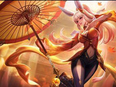 公孙离新皮肤原画预览 蓝色丝袜小美女性感诱人