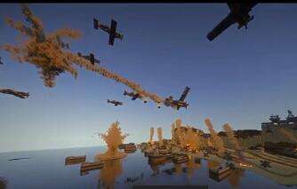 战火纷飞的夜晚 我的世界二战战场神还原