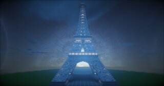 我的世界筑龍現代建筑mod雜草的現代建筑-巴黎鐵塔