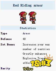 泰拉瑞亚小红帽套装获取方式及属性分享