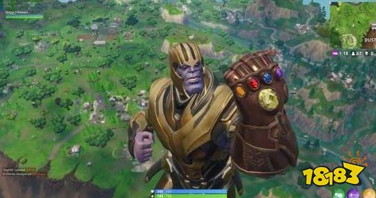 堡垒之夜联动复联活动演示 变身灭霸毁天灭地