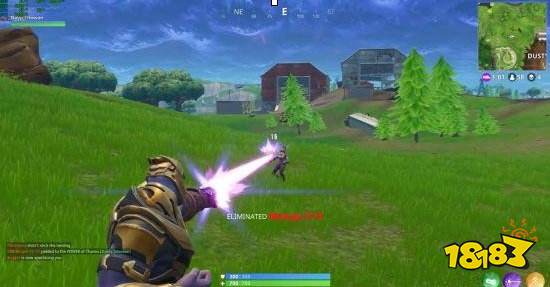 堡垒之夜联动复联活动演示 变身灭霸毁天灭地