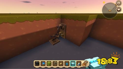 迷你世界推拉机械臂隐藏地下室教程