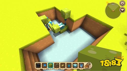 迷你世界推拉机械臂隐藏地下室教程