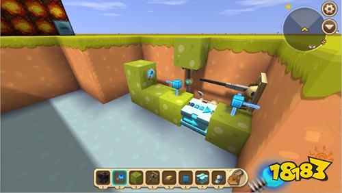 迷你世界推拉机械臂隐藏地下室教程