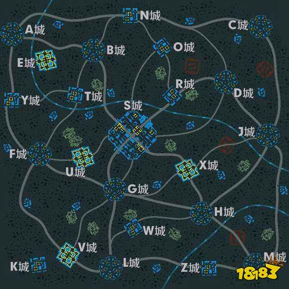 王者荣耀大逃杀地图资源分布