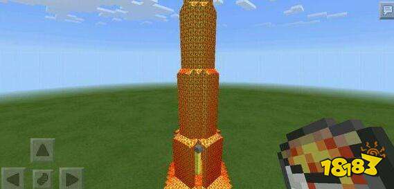 我的世界手游水和岩浆的妙用 用来建造高塔