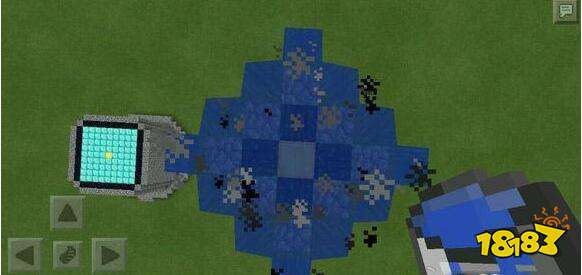 我的世界手游水和岩浆的妙用 用来建造高塔