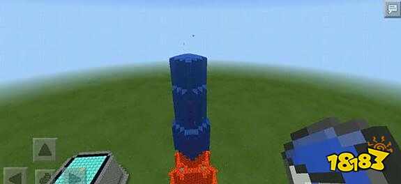 我的世界手游水和岩浆的妙用 用来建造高塔