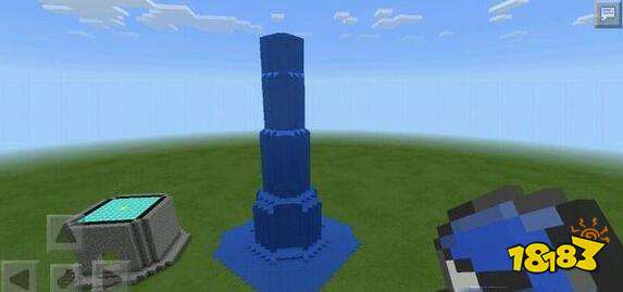 我的世界手游水和岩浆的妙用 用来建造高塔