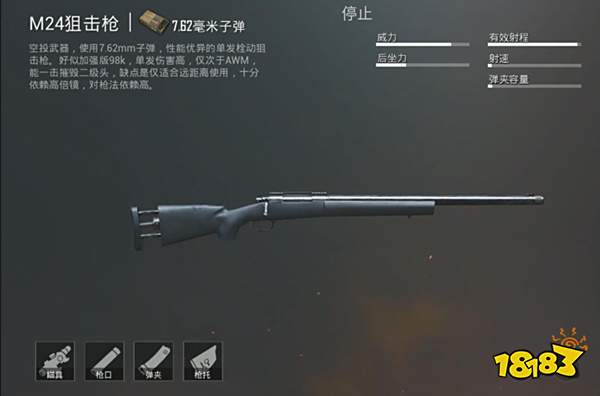 狙击手们必须知道的信息 栓动狙伤害及性能汇总