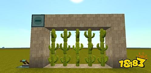迷你世界升降仙人掌门制作教程