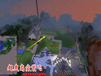 我的世界高空起飞站 在月亮见证下完成了首飞