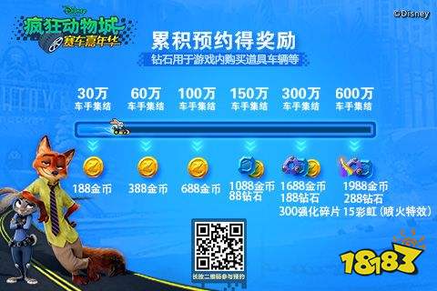《疯狂动物城:赛车嘉年华》公测预约开启