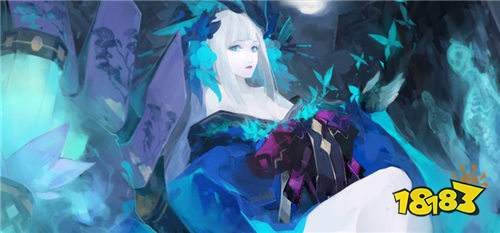 面容清丽的掌灯女子 阴阳师青行灯同人绘