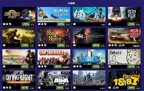 Steam公布2018上半年畅销游戏榜:90款游戏上榜