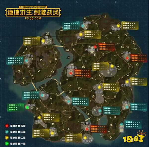 刺激战场雨林地图跳哪儿 资源分布图来帮你