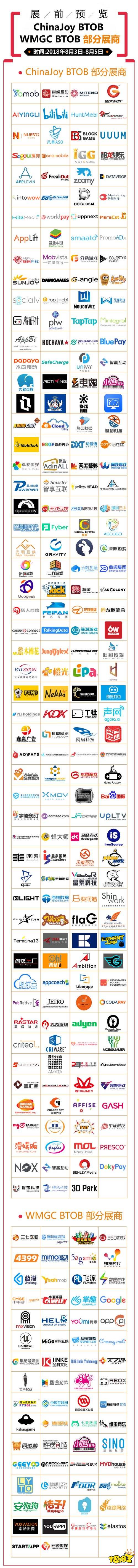 2018年第十六届ChinaJoy展前预览（BTOB篇）正式发布！