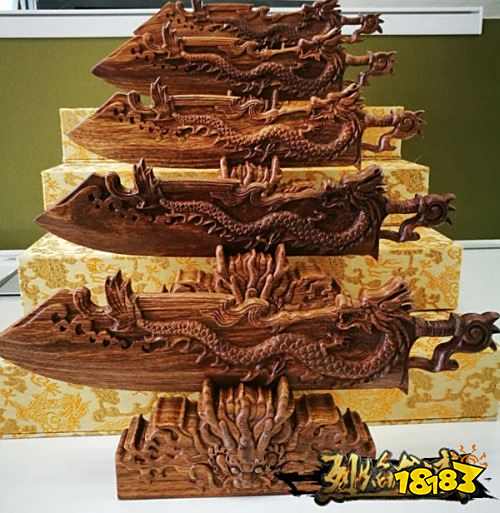 奢华有内涵 仙峰《烈焰龙城》红木屠龙刀开箱首曝