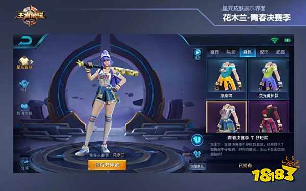 王者荣耀花木兰星元皮肤