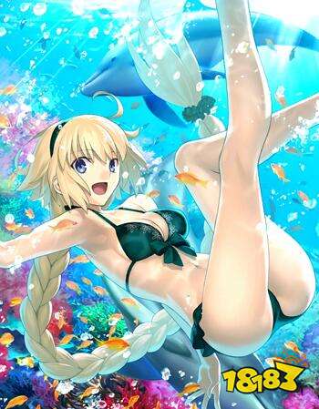 fgo泳装贞德立绘欣赏弓贞德满破立绘图