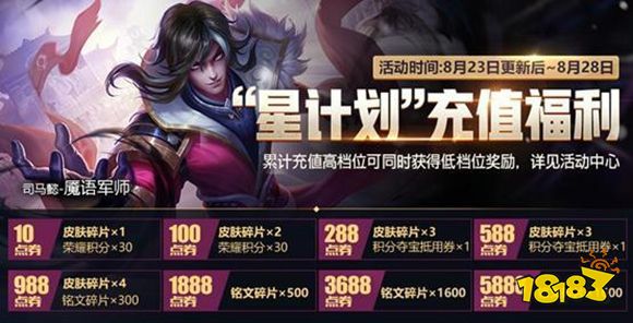 王者荣耀星计划活动