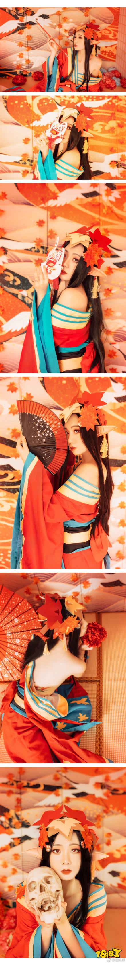 吾名红叶 阴阳师鬼女红叶cos【长图警告】