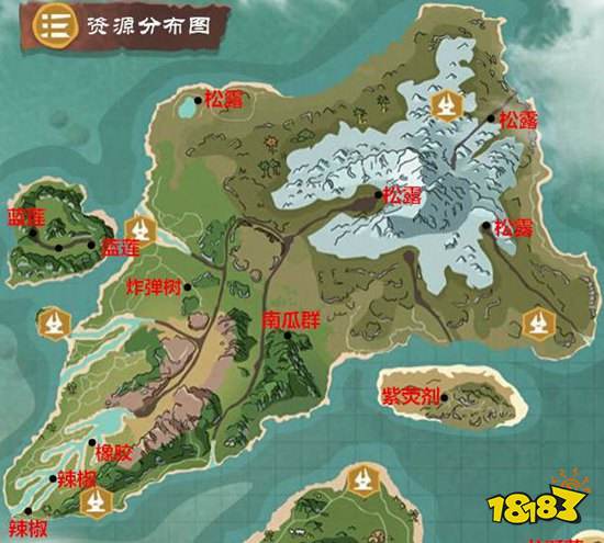 創造與魔法地圖資源分布大全