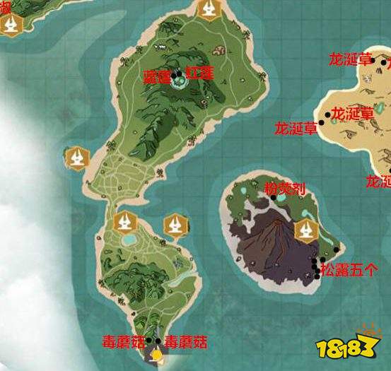 創造與魔法地圖資源分布大全