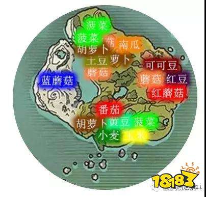 创造与魔法晨雾森林资源分布