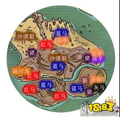 創造與魔法舊面包島資源分布