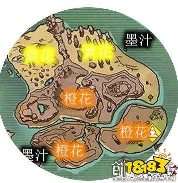 創造與魔法舊面包島資源分布