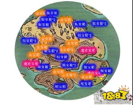 創造與魔法舊面包島資源分布