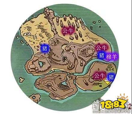 創造與魔法舊面包島資源分布