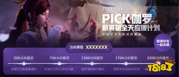 王者荣耀伽罗应援活动