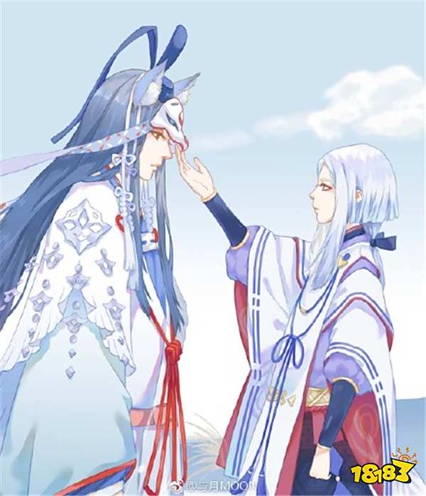 藻哥sp皮肤白堇 阴阳师玉藻前同人绘画