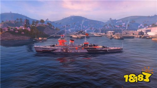 《战舰世界闪击战》国服限定港口 碧蓝联动活动正在进行