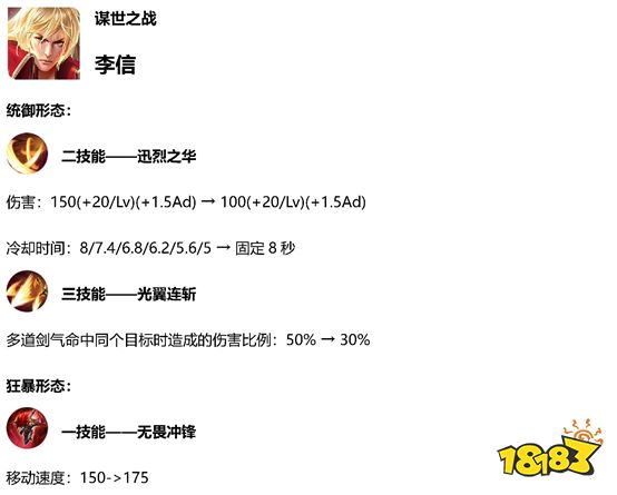 王者荣耀体验服改动