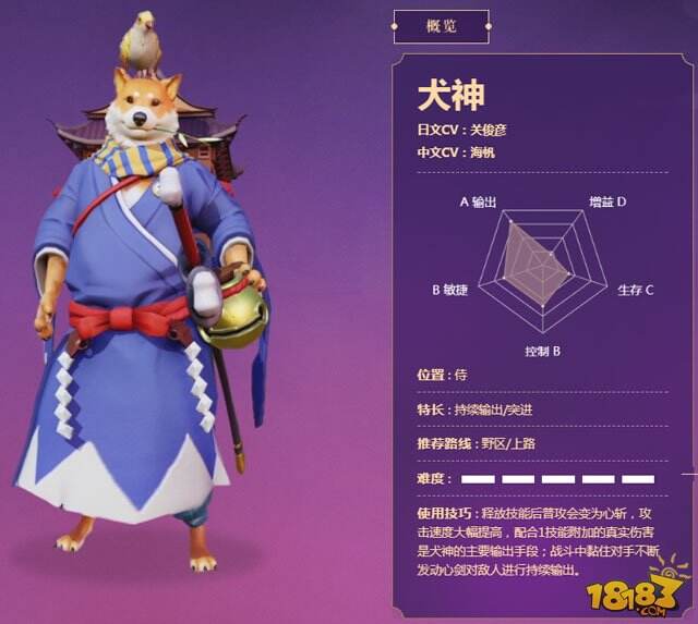 决战平安京犬神中日文配音声优分别是谁