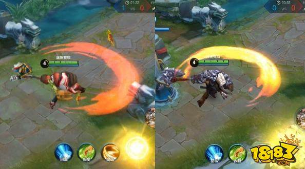 王者荣耀牛魔新皮肤特效 汉堡在飞的特效回来