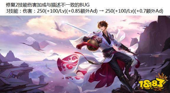 王者荣耀李白什么时候调整 李白最新调整数据抢先看