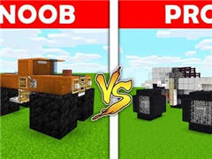 我的世界动画：新手对专业MC世界怪物卡车！