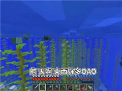 我的世界：水下拆除建筑，获得珍贵大量宝物！